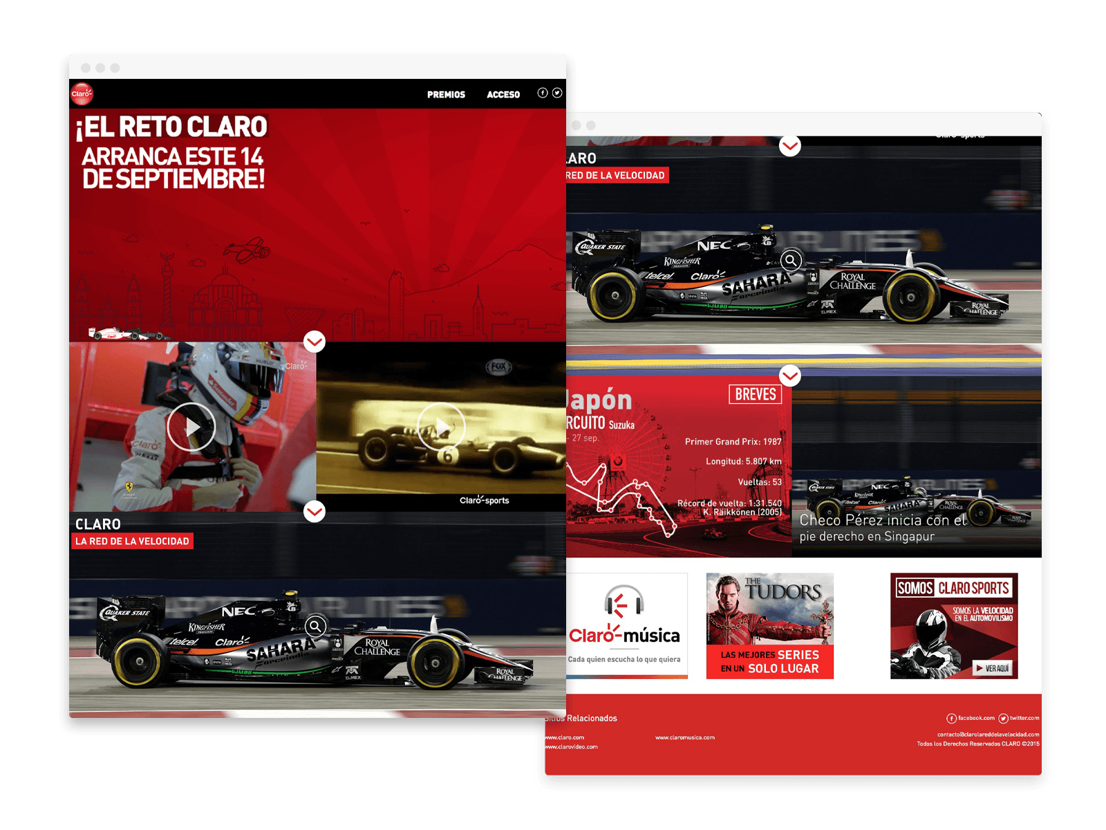 Claro campaign UX/UI preview