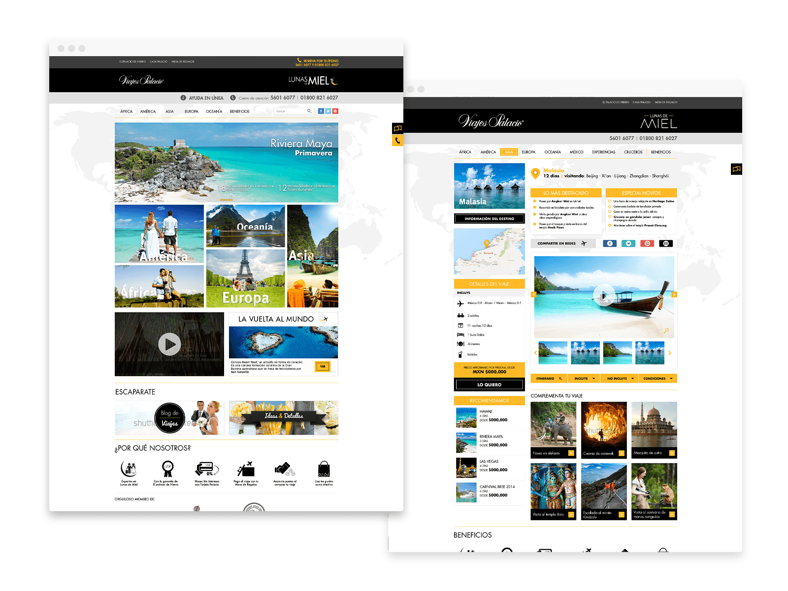 Viajes Palacio ecommerce UX preview